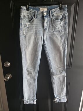 BKE Light Blue Stella Distressed Jeans